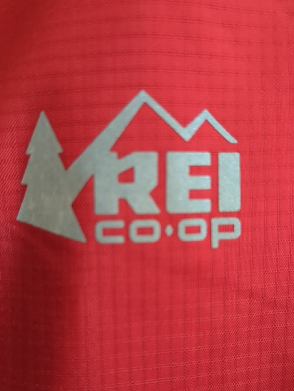 REI Red Hooded Rain Shell Jacket - Picture 2 of 4